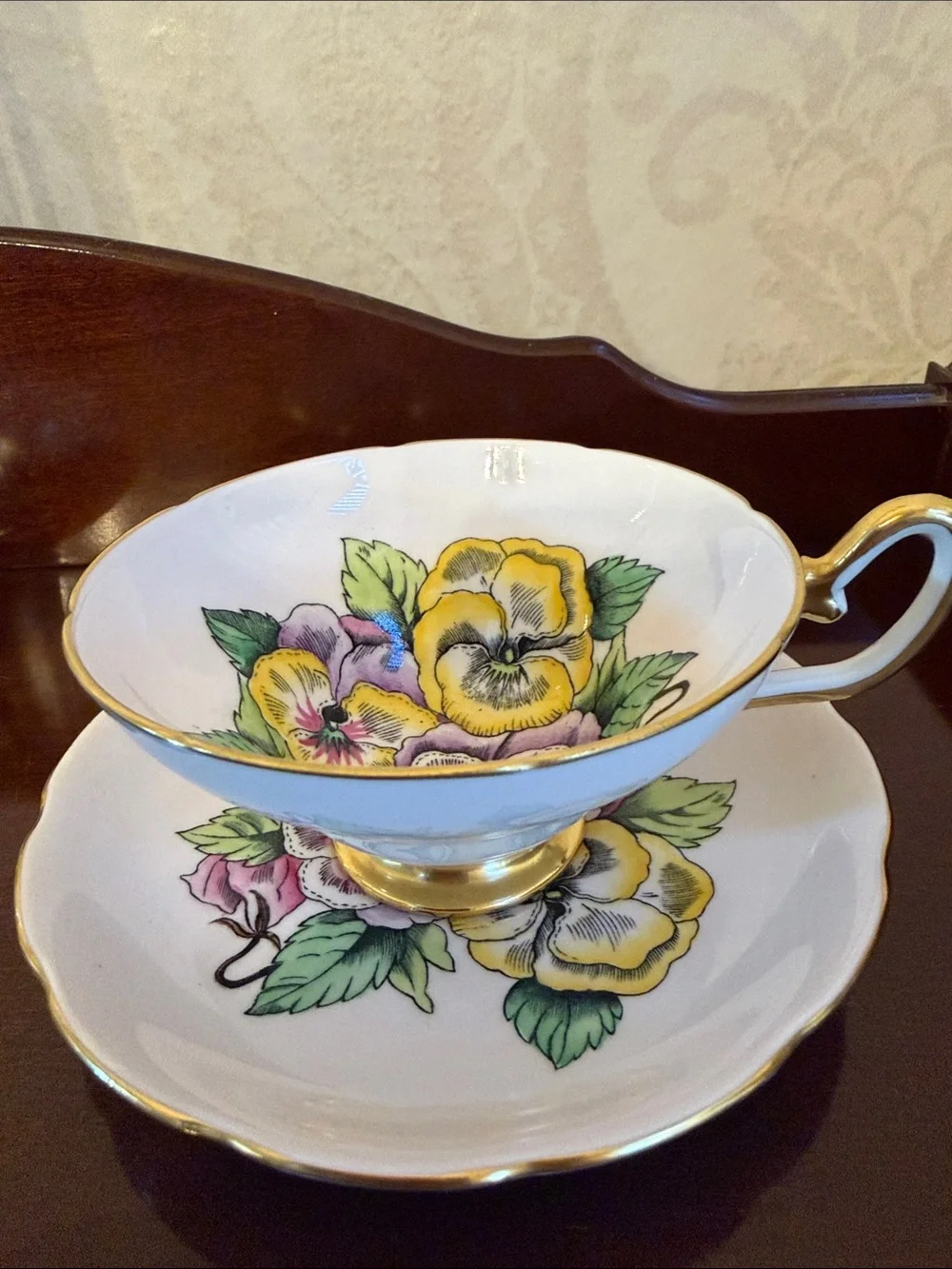 Rare England Bone China Taylor & Kent tea cup and saucer set